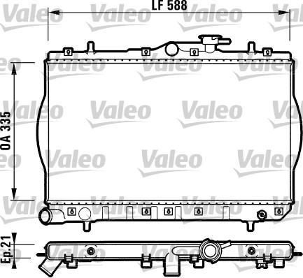 Valeo 732488 - Radiators, Motora dzesēšanas sistēma autodraugiem.lv