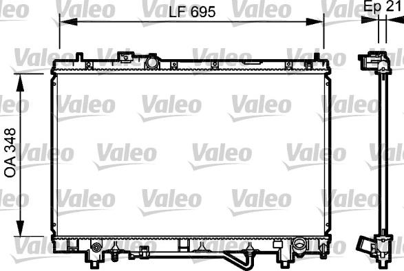 Valeo 732420 - Radiators, Motora dzesēšanas sistēma autodraugiem.lv