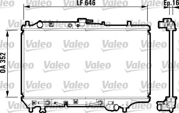 Valeo 732475 - Radiators, Motora dzesēšanas sistēma autodraugiem.lv
