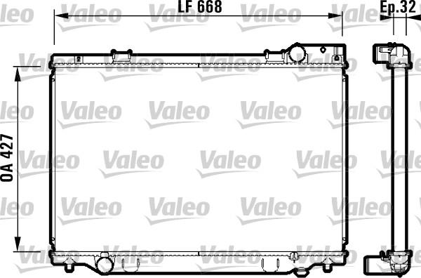 Valeo 732476 - Radiators, Motora dzesēšanas sistēma autodraugiem.lv