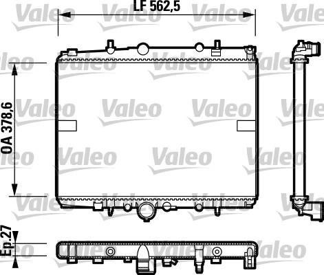 Valeo 732599 - Radiators, Motora dzesēšanas sistēma autodraugiem.lv