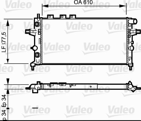 Valeo 732548 - Radiators, Motora dzesēšanas sistēma autodraugiem.lv