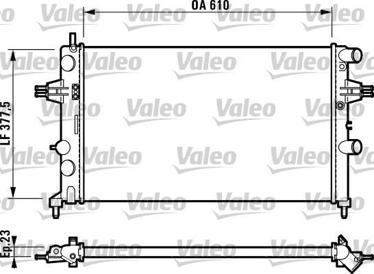 Valeo 732551 - Radiators, Motora dzesēšanas sistēma autodraugiem.lv