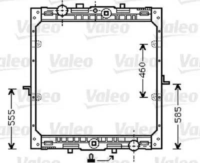 Valeo 732553 - Radiators, Motora dzesēšanas sistēma autodraugiem.lv