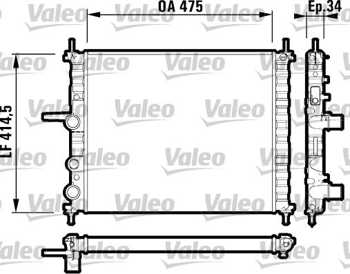 Valeo 732557 - Radiators, Motora dzesēšanas sistēma autodraugiem.lv
