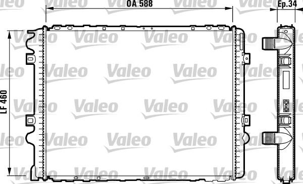 Valeo 732569 - Radiators, Motora dzesēšanas sistēma autodraugiem.lv