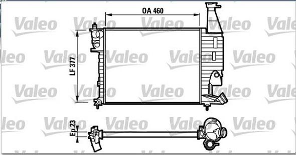 Valeo 732564 - Radiators, Motora dzesēšanas sistēma autodraugiem.lv