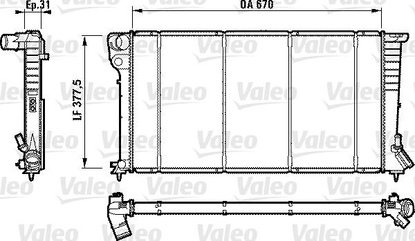 Valeo 732565 - Radiators, Motora dzesēšanas sistēma autodraugiem.lv