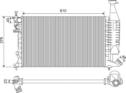 Valeo 732563 - Radiators, Motora dzesēšanas sistēma autodraugiem.lv