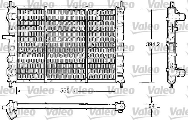 Valeo 732504 - Radiators, Motora dzesēšanas sistēma autodraugiem.lv