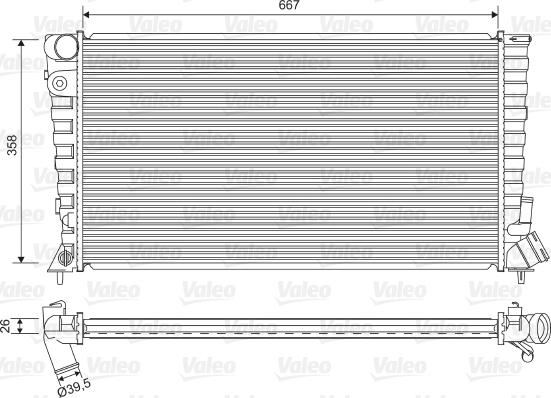 Valeo 732518 - Radiators, Motora dzesēšanas sistēma autodraugiem.lv