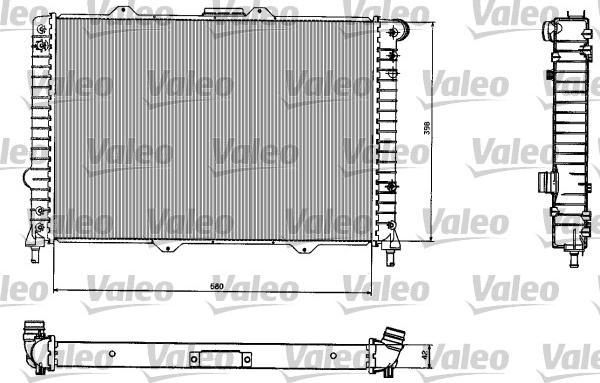 Valeo 732584 - Radiators, Motora dzesēšanas sistēma autodraugiem.lv