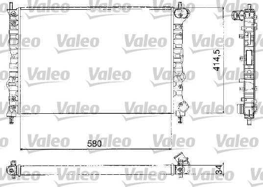 Valeo 732580 - Radiators, Motora dzesēšanas sistēma autodraugiem.lv