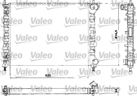 Valeo 732581 - Radiators, Motora dzesēšanas sistēma autodraugiem.lv