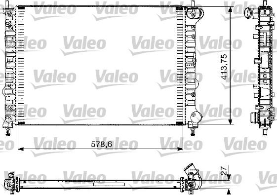 Valeo 732582 - Radiators, Motora dzesēšanas sistēma autodraugiem.lv