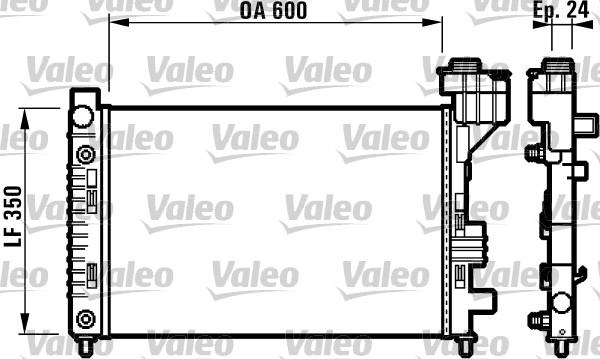 Valeo 732587 - Radiators, Motora dzesēšanas sistēma autodraugiem.lv