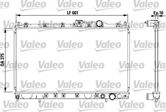 Valeo 732539 - Radiators, Motora dzesēšanas sistēma autodraugiem.lv