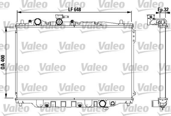 Valeo 732538 - Radiators, Motora dzesēšanas sistēma autodraugiem.lv