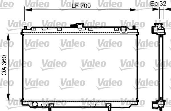 Valeo 732529 - Radiators, Motora dzesēšanas sistēma autodraugiem.lv