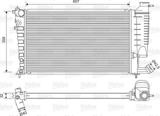 Valeo 732520 - Radiators, Motora dzesēšanas sistēma autodraugiem.lv