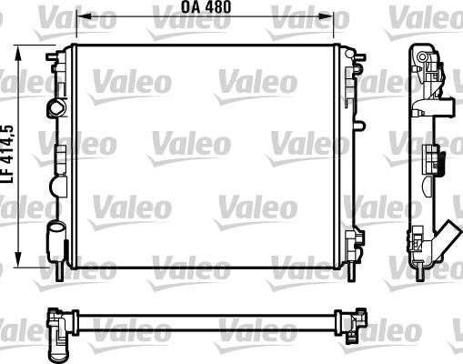 Valeo 732523 - Radiators, Motora dzesēšanas sistēma autodraugiem.lv