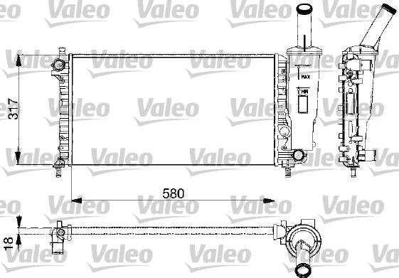Valeo 732578 - Radiators, Motora dzesēšanas sistēma autodraugiem.lv