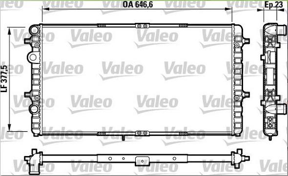 Valeo 732698 - Radiators, Motora dzesēšanas sistēma autodraugiem.lv