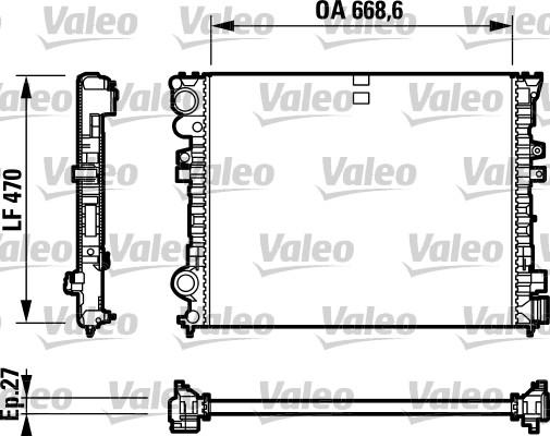 Valeo 732692 - Radiators, Motora dzesēšanas sistēma autodraugiem.lv