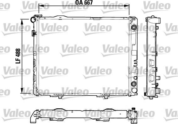 Valeo 732605 - Radiators, Motora dzesēšanas sistēma autodraugiem.lv