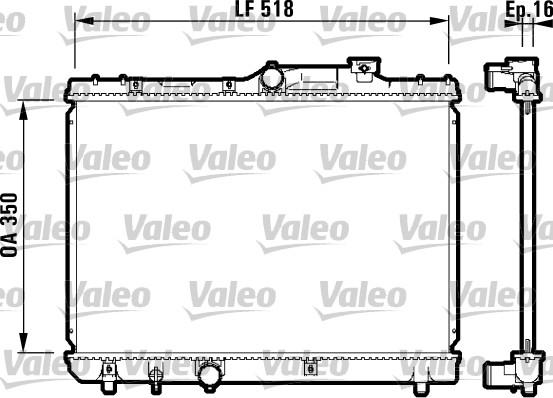 Valeo 732614 - Radiators, Motora dzesēšanas sistēma autodraugiem.lv