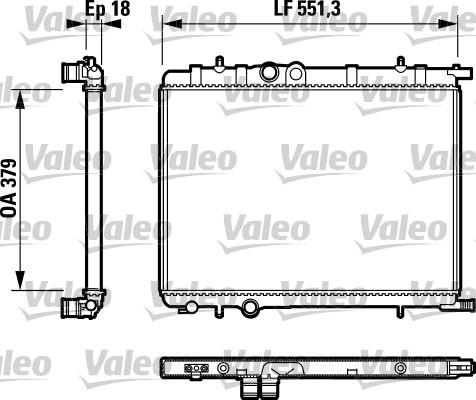 Valeo 732615 - Radiators, Motora dzesēšanas sistēma autodraugiem.lv