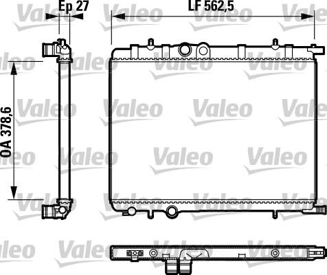 Valeo 732616 - Radiators, Motora dzesēšanas sistēma autodraugiem.lv