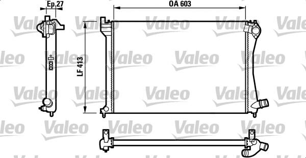 Valeo 732618 - Radiators, Motora dzesēšanas sistēma autodraugiem.lv