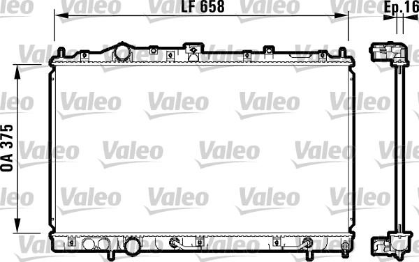 Valeo 732613 - Radiators, Motora dzesēšanas sistēma autodraugiem.lv