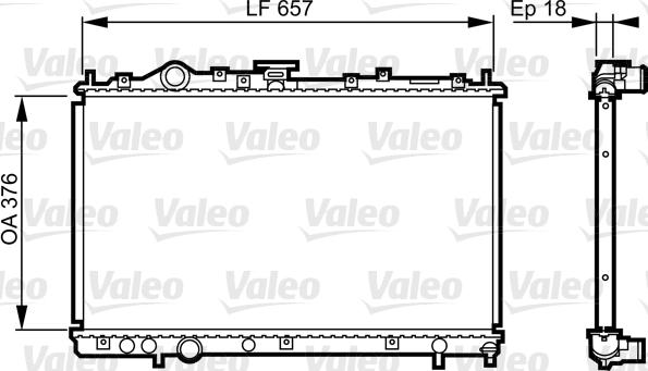 Valeo 732612 - Radiators, Motora dzesēšanas sistēma autodraugiem.lv