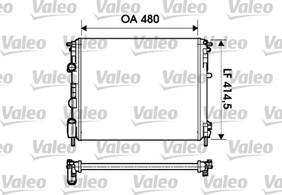 Valeo 732621 - Radiators, Motora dzesēšanas sistēma autodraugiem.lv