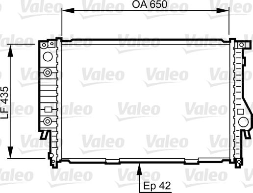 Valeo 732099 - Radiators, Motora dzesēšanas sistēma autodraugiem.lv