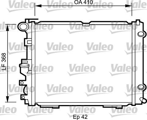 Valeo 732094 - Radiators, Motora dzesēšanas sistēma autodraugiem.lv