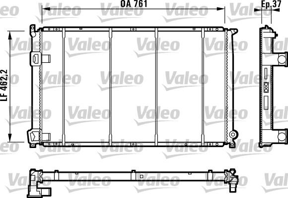 Valeo 732049 - Radiators, Motora dzesēšanas sistēma autodraugiem.lv