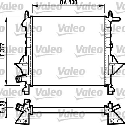 Valeo 732051 - Radiators, Motora dzesēšanas sistēma autodraugiem.lv