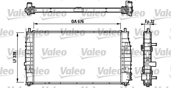 Valeo 732068 - Radiators, Motora dzesēšanas sistēma autodraugiem.lv