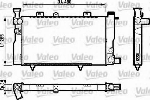 Valeo 732062 - Radiators, Motora dzesēšanas sistēma autodraugiem.lv