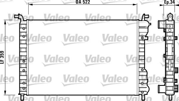 Valeo 732006 - Radiators, Motora dzesēšanas sistēma autodraugiem.lv