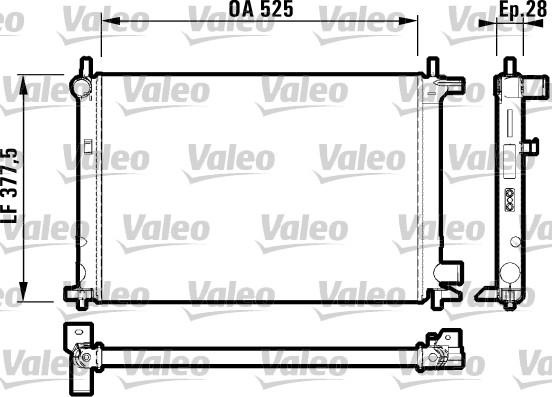 Valeo 732003 - Radiators, Motora dzesēšanas sistēma autodraugiem.lv