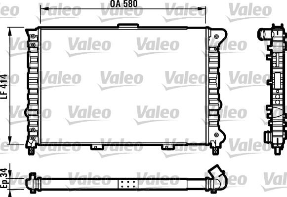 Valeo 732012 - Radiators, Motora dzesēšanas sistēma autodraugiem.lv