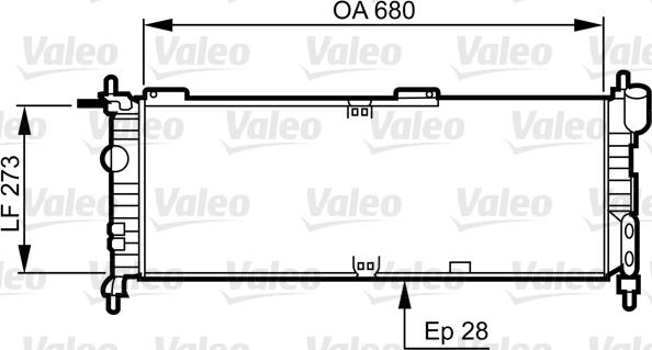 Valeo 732032 - Radiators, Motora dzesēšanas sistēma autodraugiem.lv