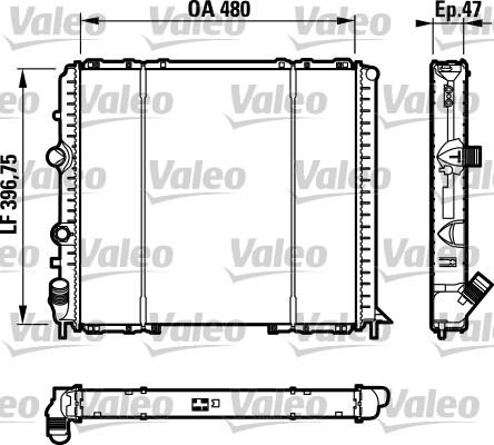 Valeo 732071 - Radiators, Motora dzesēšanas sistēma autodraugiem.lv