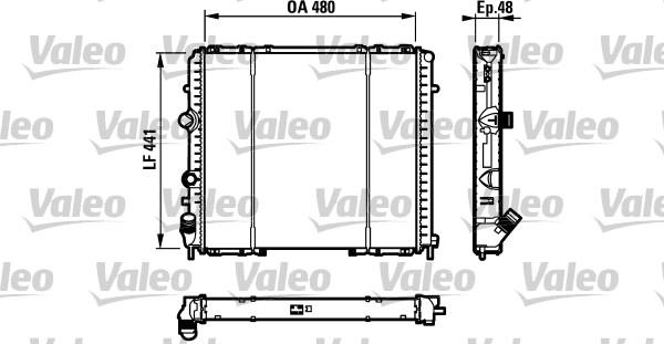 Valeo 732072 - Radiators, Motora dzesēšanas sistēma autodraugiem.lv