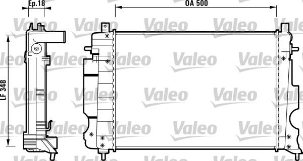 Valeo 732119 - Radiators, Motora dzesēšanas sistēma autodraugiem.lv