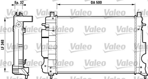 Valeo 732120 - Radiators, Motora dzesēšanas sistēma autodraugiem.lv